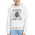 Vintage Salem Book Club Cat Bookish Spooky Halloween Graphic Youth Hoodie Vintage Salem Book Club Cat Bookish Spooky Halloween Graphic Youth Hoodie