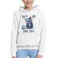 We'Re All Mad Here Cheshire Cat Alice Wonderland Book Kids Graphic Youth Hoodie