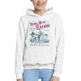 Western Book Love Cowboy Reader Bookish Bookworm Cowgirl Graphic Youth Hoodie