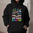 100th Day Of School Astronaut Books Space 100 Days Smarter Graphic Youth Hoodie