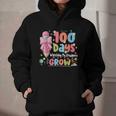 100th Day Of School Teacher Women Floral Books Graphic Youth Hoodie