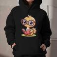 Adorable Book Lover Ostrich With Reading Glasses Cute Graphic Youth Hoodie