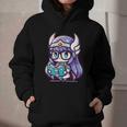 Adorable Book Lover Valkyrie With Reading Glasses Cute Graphic Youth Hoodie