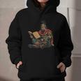 Attila The Hun Reading A Book Graphic Youth Hoodie Attila The Hun Reading A Book Graphic Youth Hoodie