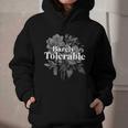 Barely Tolerable Shirt Floral Book Lover Quote Bookish Graphic Youth Hoodie