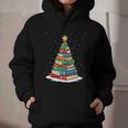 Book Christmas Tree Xmas Lights Book Lover Teacher Librarian Graphic Youth Hoodie Book Christmas Tree Xmas Lights Book Lover Teacher Librarian Graphic Youth Hoodie