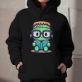 Book Lover Frankenstein's Monster With Reading Glasses Graphic Youth Hoodie