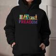 Book Lover Freedom Librarian Vintage Retro Reading Present Graphic Youth Hoodie