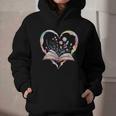 Book Lover Heart Shaped Reading Art Bookworm Graphic Youth Hoodie