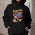 Book Lover Kids And Adults Reading Is a Blast Rocket Ship Graphic Youth Hoodie