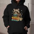 Book Lover Racoon Reading Bookish Library Read Books Be Kind Graphic Youth Hoodie