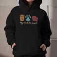 Book Lover Reader Coffee Dog Book My Needs Are Simple For Men Women Graphic Youth Hoodie