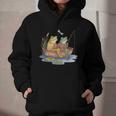 Book Shirt Frog Toad Fishing Vintage Book Frog Graphic Youth Hoodie
