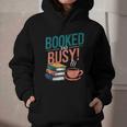 Booked And Busy Cool Coffee Reading Relaxing Books Graphic Youth Hoodie