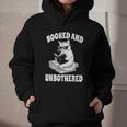 Booked And Unbothered Cat Reading Book Lovers Graphic Youth Hoodie