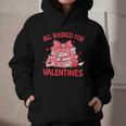 All Booked For Valentine Bow Books Lover Teacher Girl Women Graphic Youth Hoodie