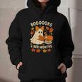 Books And BER Months Fall Librarian Reading Halloween Graphic Youth Hoodie Books And BER Months Fall Librarian Reading Halloween Graphic Youth Hoodie
