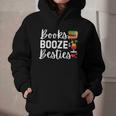 Books Booze And Besties Book Lover Bestie Squad Twinning Graphic Youth Hoodie Books Booze And Besties Book Lover Bestie Squad Twinning Graphic Youth Hoodie