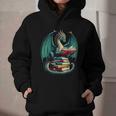 Books Dragon Reading Book Lover Graphic Youth Hoodie Books Dragon Reading Book Lover Graphic Youth Hoodie