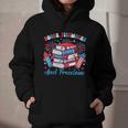 Books Fireworks And Freedom Independence Day Book Lover Graphic Youth Hoodie