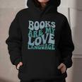 Books Are My Love Language Retro Book Quote Graphic Youth Hoodie Books Are My Love Language Retro Book Quote Graphic Youth Hoodie
