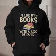 I Like My Books With a Side Of Panic Thriller Graphic Youth Hoodie I Like My Books With a Side Of Panic Thriller Graphic Youth Hoodie