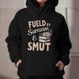 Bookworm Fueled By Sarcasm And Smut Book Reading Graphic Youth Hoodie
