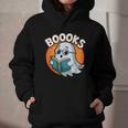 BOOOKS Cute Ghost Reading Books Halloween Graphic Youth Hoodie BOOOKS Cute Ghost Reading Books Halloween Graphic Youth Hoodie