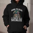 Born To Read Forced To Socialize Dragon Books Reading Graphic Youth Hoodie