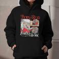 Born To Read Forced To Work Santa Christmas Book Lover Retro Graphic Youth Hoodie