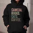 Camera Books Cats And Coffee Lover Photography Men Women Graphic Youth Hoodie