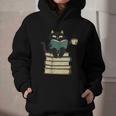 Cat Reading Book Graphic Youth Hoodie