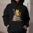Cat Reading Books Graphic Youth Hoodie