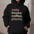 Cats Books Coffee Plants Gardening Mama Mom Mothers Graphic Youth Hoodie