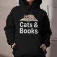Cats And Books Graphic Youth Hoodie