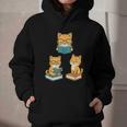 Cats Reading Book Lover Reading Bookworm Reader Graphic Youth Hoodie