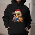 Chicken Reading a Book Farm Animal Chick Graphic Youth Hoodie Chicken Reading a Book Farm Animal Chick Graphic Youth Hoodie