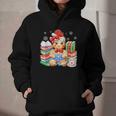 Christmas Gingerbread Man Reading Book Snowflake Teacher Graphic Youth Hoodie Christmas Gingerbread Man Reading Book Snowflake Teacher Graphic Youth Hoodie
