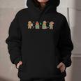 Christmas Library Gingerbread Man Books Lover Bookish Graphic Youth Hoodie