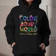Color Our World Summer Reading 2025 Boho Wildflower Book Graphic Youth Hoodie Color Our World Summer Reading 2025 Boho Wildflower Book Graphic Youth Hoodie