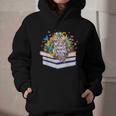 Color Our World Summer Reading 2025 Cute Book Wildflowers Graphic Youth Hoodie