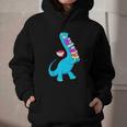 Cool Dinosaur Books Art For Men Women Libarian Book Lover Graphic Youth Hoodie