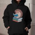 Cool Hedgehog Book Nerd Readers Graphic Youth Hoodie Cool Hedgehog Book Nerd Readers Graphic Youth Hoodie