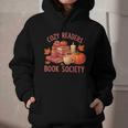 Cozy Readers Book Society Teacher Reading Floral Pumpkin Tee Graphic Youth Hoodie