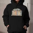 Cute Cat Sleeping On Books Graphic Youth Hoodie