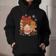 Cute Christmas Books Gingerbread Xmas Book Lover Teacher Graphic Youth Hoodie