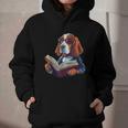 Cute Dog Basset Hound Reading Book Graphic Youth Hoodie Cute Dog Basset Hound Reading Book Graphic Youth Hoodie