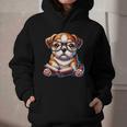 Cute Dog Puppy English Bulldog Reading Book Graphic Youth Hoodie Cute Dog Puppy English Bulldog Reading Book Graphic Youth Hoodie