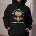 Cute Dragon Book Hot Air Balloon Adventure Fantasy Reading Graphic Youth Hoodie