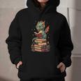 Cute Dragon Reading Book Bookworm Dragons And Books Graphic Youth Hoodie
